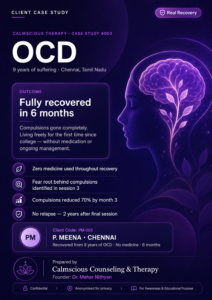 OCD recovery Case study in Salem